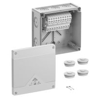 Dėžutė v/t [152x152x90] IP66/67/69 su gnybtais 5x10mm2 pilka be halogenų AboxProSL-10 - SPELSBERG