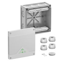 Dėžutė v/t [182x182x90] IP55/66 su gnybtais 5x16mm2 pilka be halogenų Abox160-16 - SPELSBERG