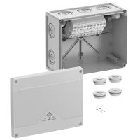 Dėžutė v/t [252x202x120] IP66/67/69 su gnybtais 5x16mm2 pilka be halogenų AboxProSL-16 - SPELSBERG