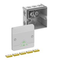 Dėžutė v/t [87x87x52] IP66 su gnybtais 5x0.5/2.5mm2 pilka be halogenų Abox025-2.5 - SPELSBERG