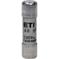 Saugiklis 4A 10x38mm gG 500V AC CH10 cilindrinis - ETI