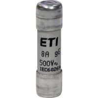 Saugiklis 8A 10x38mm gG 500V AC CH10 cilindrinis - ETI