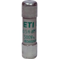 Saugiklis 0,50A 10x38mm aM 500V AC CH10 cilindrinis - ETI