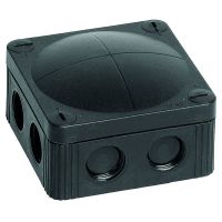 Dėžutė v/t [85x85x51] IP66/IP67 juoda be halogenų D3-12mm PAKSW85x85 - PROTEC