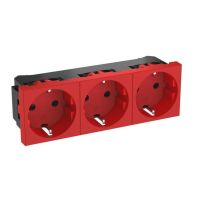 Lizdas p/t trigubas kanalui Rapid 45 raudonas STD-D0N SRO3 - OBO BETTERMANN