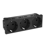 Lizdas p/t trigubas kanalui Rapid 45 juodas STD-D0N SWGR3 - OBO BETTERMANN