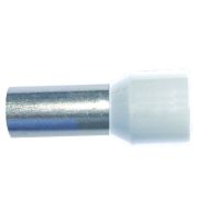 Antgalis gilzinis izoliuotas 0.5mm2 Cu baltas L-8mm [500] - PROTEC