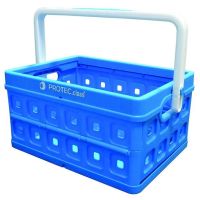 Dėžė sulankstoma [435x213x310] 24L iki 15kg mėlyna su papildoma rankena PKLABO1 - PROTEC