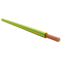 Laidas H05V-K 0.75mm2 300/500V geltonai žalias Eca klasė [Ritė po 100m] - ELMAT