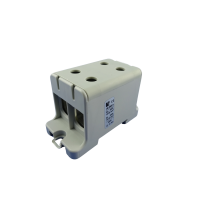 Gnybtas 95mm2 Cu/Al pilkas 4 prijungimai UK 95/2 A - POLLMANN