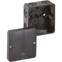 Dėžutė v/t [80x80x52] IP65 iQ tuščia juoda Abox-i 025-L/sw - SPELSBERG