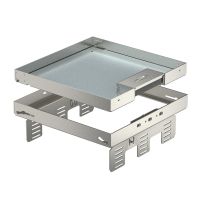 Kvadratinis liukas su kabelio išvadu 243x243mm Plienas, nerūdijantis A2 1.4301 RKSN2 UZD3 9VS20 - OBO BETTERMANN (pavadinimas tikslinamas)