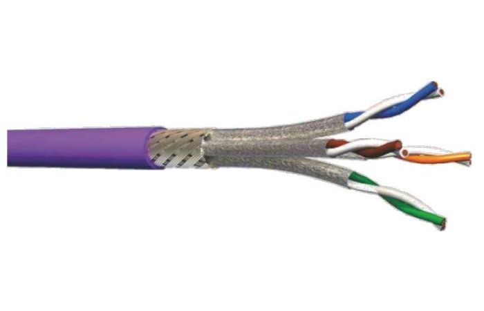 Kabelis kompiuterinis S/FTP 4x2x0.57 AWG23 Kat.7 600Mhz 4P LSZH [matuojamas] - MMC