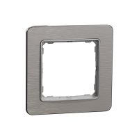 Rėmelis viengubas šlifuoto aliuminio spalvos SEDNA DESIGN - SCHNEIDER ELECTRIC