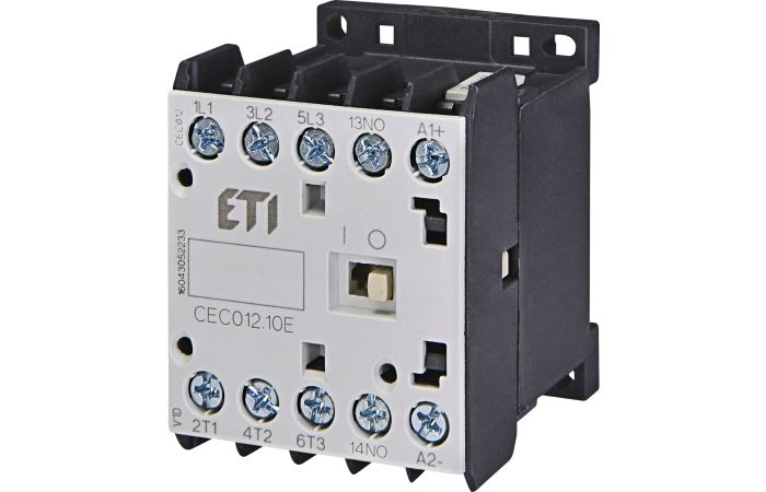 Kontaktorius 3P 5.5kW 230V AC 1no CEC012.10-230V-50/60Hz - ETI