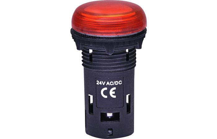 Lemputė raudona 24V AC/DC LED ECLI-024C-R - ETI