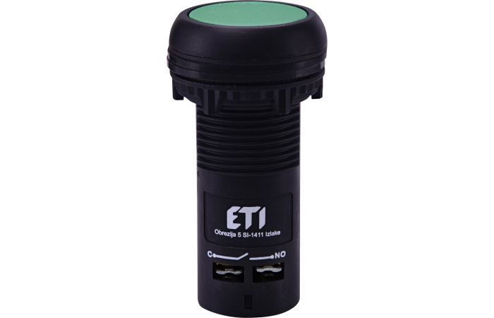 Mygtukas 1no žalias ECF-10-G - ETI