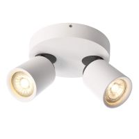 Šviestuvas v/t 2x50W GU10 D-65mm H-110mm baltas LIBRAE LINEAR II - DEKO LIGHT