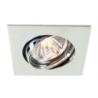 Šviestuvas į/l 1x50W GU5.3 82x82mm H-27mm choromo spalvos CEILING BUILT-IN RING - DEKO LIGHT