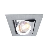 Šviestuvas į/l 1x50W GU5.3 98x98mm H-90mm sidabrinės spalvos KARDAN I - DEKO LIGHT