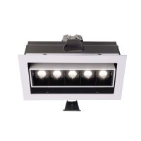 Šviestuvas į/l LED 10W 3000K 800lm 155x77mm H-83mm baltos/juodos spalvos CETI 5 ADJUST - DEKO LIGHT