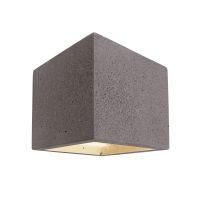 Šviestuvas v/t 1x25W G9 115x115mm H-115mm betoninis tamsiai pilkos spalvos šviečia aukštyn/žemyn BRA CUBE - DEKO LIGHT