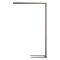 Toršeras LED 80W 4000K 9600lm 1056x64mm H-1950mm su judesio jutikliu ir šviesos davikliu dimeriuojamas sidabrinės spalvos šviečia aukštyn/žemyn su laidu 2.5m OFFICE THREE MOTION - DEKO LIGHT