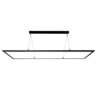 Šviestuvas pakabinamas LED 63W 24V 4000K 4265lm RGBW 1195x295mm H-14mm dimeriuojamas juodos spalvos šviečia aukštyn/žemyn permatomas LED EVENT-PANEL TRANSPARENT RGBW - DEKO LIGHT