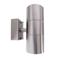 Šviestuvas v/t 2x35W GU10 IP44 D-60mm H-163mm sidabrinės spalvos šviečia aukštyn/žemyn BRA ZILLY UP AND DOWN - DEKO LIGHT