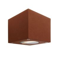 Šviestuvas v/t LED 5W IP54 3000K 270lm 90x110mm H-90mm rudos spalvos šviečia aukštyn/žemyn BRA CUBODO - DEKO LIGHT