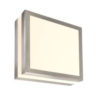 Šviestuvas v/t 2x11W E27 IP44 285x285mm H-85mm sidabrinės spalvos SCUTI II - DEKO LIGHT