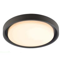 Šviestuvas v/t LED 27W IP54 3000K 2300lm D-340mm H-50mm tamsiai pilkos spalvos ASCELLA - DEKO LIGHT