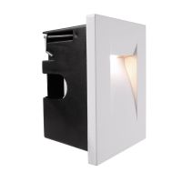 Šviestuvas į/l LED 3.6W IP65 3000K 130lm į sieną 75x105mm H-65mm baltos spalvos YVETTE II - DEKO LIGHT