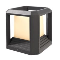 Šviestuvas lauko LED 12W IP65 3000K 700lm 150x150mm H-161mm antracito spalvos BOOTIS I - DEKO LIGHT