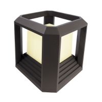 Šviestuvas lauko LED 20W IP65 3000K 1100lm 250x250mm H-270mm antracito spalvos BOOTIS I - DEKO LIGHT