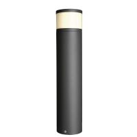 Stulpelis LED 4W IP44 3000K 150lm D-100mm H-478mm su lizdais 2x16A 3650W tamsiai pilkos spalvos SOCKET TOWER ILLUMINATED - DEKO LIGHT