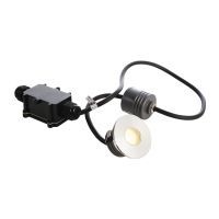 Šviestuvas į/ž LED 2W IP67 3000K 150lm D-58mm H-43mm nerūdijančio plieno sidabrinės spalvos su laidu 0.5m PEACOCK - DEKO LIGHT