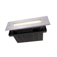 Šviestuvas į/ž LED 1.9W IP67 3000K 35lm 195x63mm H-65mm nerūdijančio plieno sidabrinės spalvos su laidu 1m LINE IV 1.9WW - DEKO LIGHT