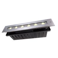 Šviestuvas į/ž LED 12.2W 24V IP67 3000K 750lm 328x63mm H-65mm asimetrinis nerūdijančio plieno sidabrinės spalvos su laidu 0.5m LINE II WWA - DEKO LIGHT