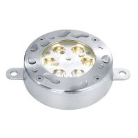 Šviestuvas į/v LED 3W 24V IP68 3000K 770lm D-115mm H-33mm nerūdijančio plieno sidabrinės spalvos su laidu 10m SHARK I WW - DEKO LIGHT