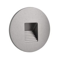 Dangtelis šviestuvui D-78mm į sieną aliuminio spalvos su laiptuota skyle ALWAID 2 - DEKO LIGHT