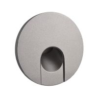 Dangtelis šviestuvui D-78mm į sieną aliuminio spalvos su apvalia skyle ALWAID 2 - DEKO LIGHT