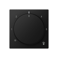 Dangtelis termostatui juodos matinės spalvos A - JUNG