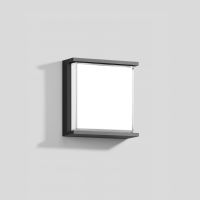 Šviestuvas v/t LED 6.7W IP65 3000K 540lm 180x180mm H-70mm grafito spalvos BRA - BEGA