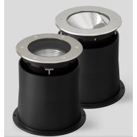 Šviestuvas į/ž LED 33W IP68 3000K 1127lm D-330mm H-250mm 5 laipsnių nerūdijančio plieno DALI - BEGA