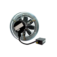 Ventiliatorius sieninis 250mm su žiedu 950m3/val. 65dB(A) 400V 38W IP64 DZS 25/4 B Ex e - MAICO