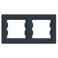 Rėmelis dvigubas antracito spalvos Asfora - SCHNEIDER ELECTRIC