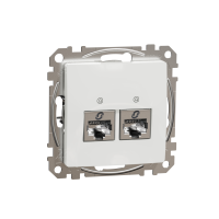 Lizdas kompiuterinis p/t dvigubas RJ45 Kat.5e STP be rėmelio baltos spalvos SEDNA DESIGN - SCHNEIDER ELECTRIC