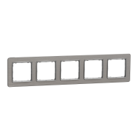 Rėmelis penkiagubas šlifuoto aliuminio spalvos SEDNA DESIGN - SCHNEIDER ELECTRIC