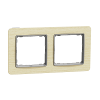 Rėmelis dvigubas beržo spalvos SEDNA DESIGN - SCHNEIDER ELECTRIC